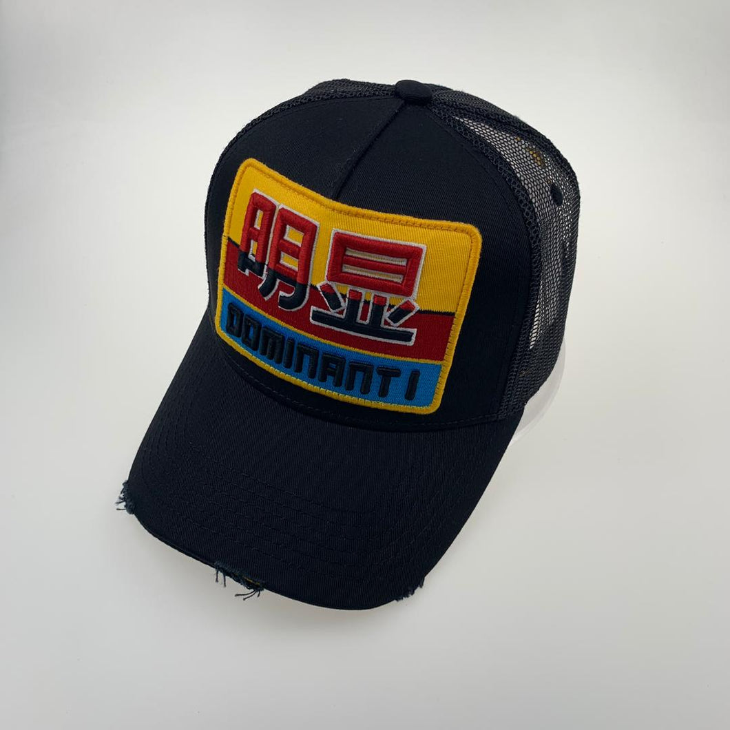 DOMINANT1 embroidery Chines symbol cap