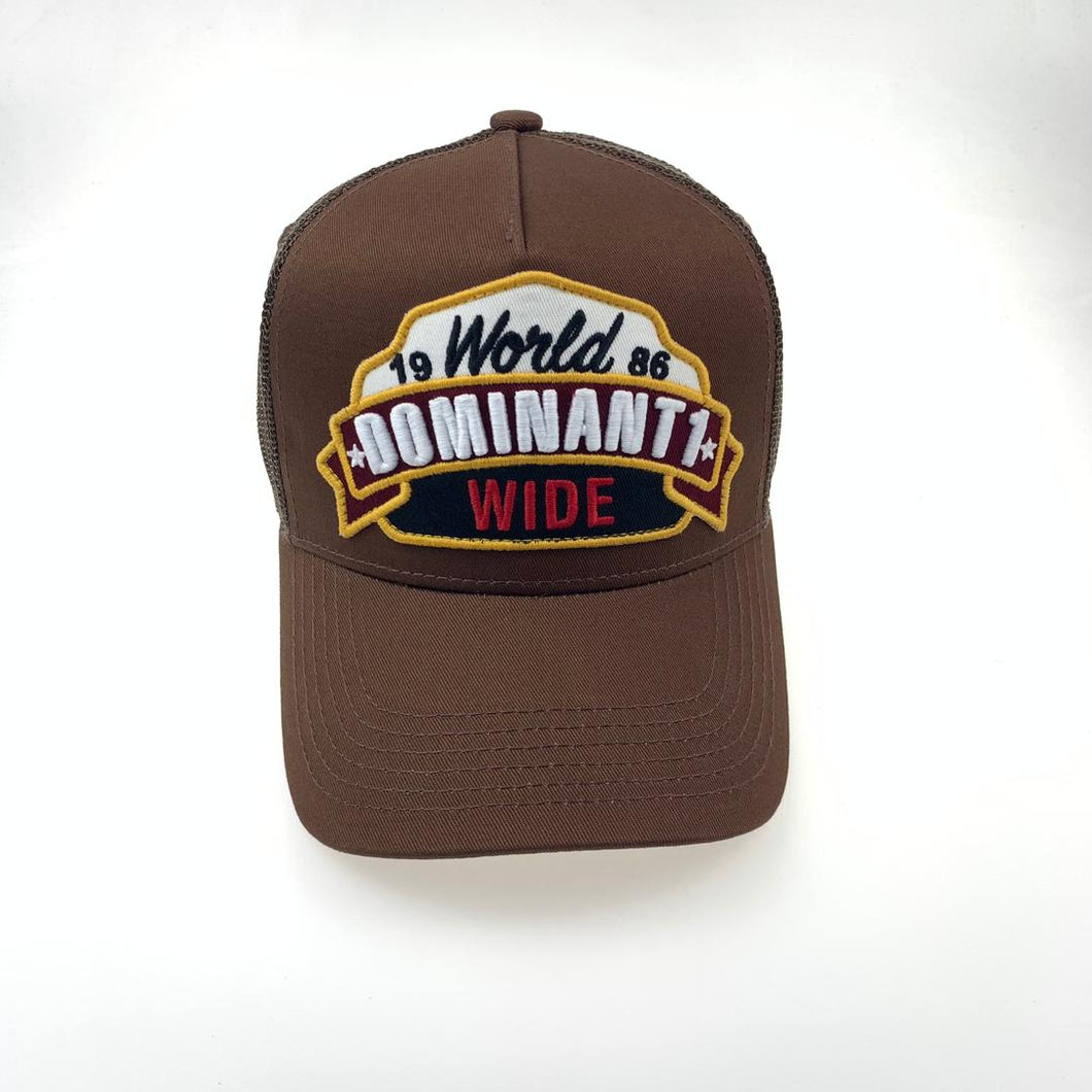 DOMINANT1 Brown baseball cap